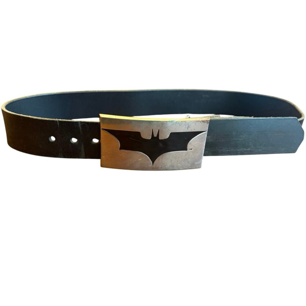 Adult GTO DC Black Belt Batman Belt Buckle 36.5" Long